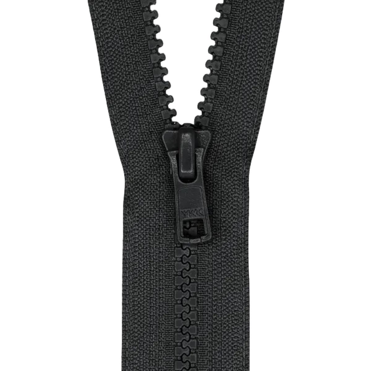 YKK VISLON #5VS Plastic One-Way Closed End Zipper  Graphite 156 (3 Sizes)
