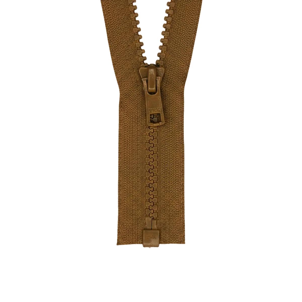 YKK VISLON #5VS Plastic One-Way Open End Zipper  Tan 93 (9 Sizes)
