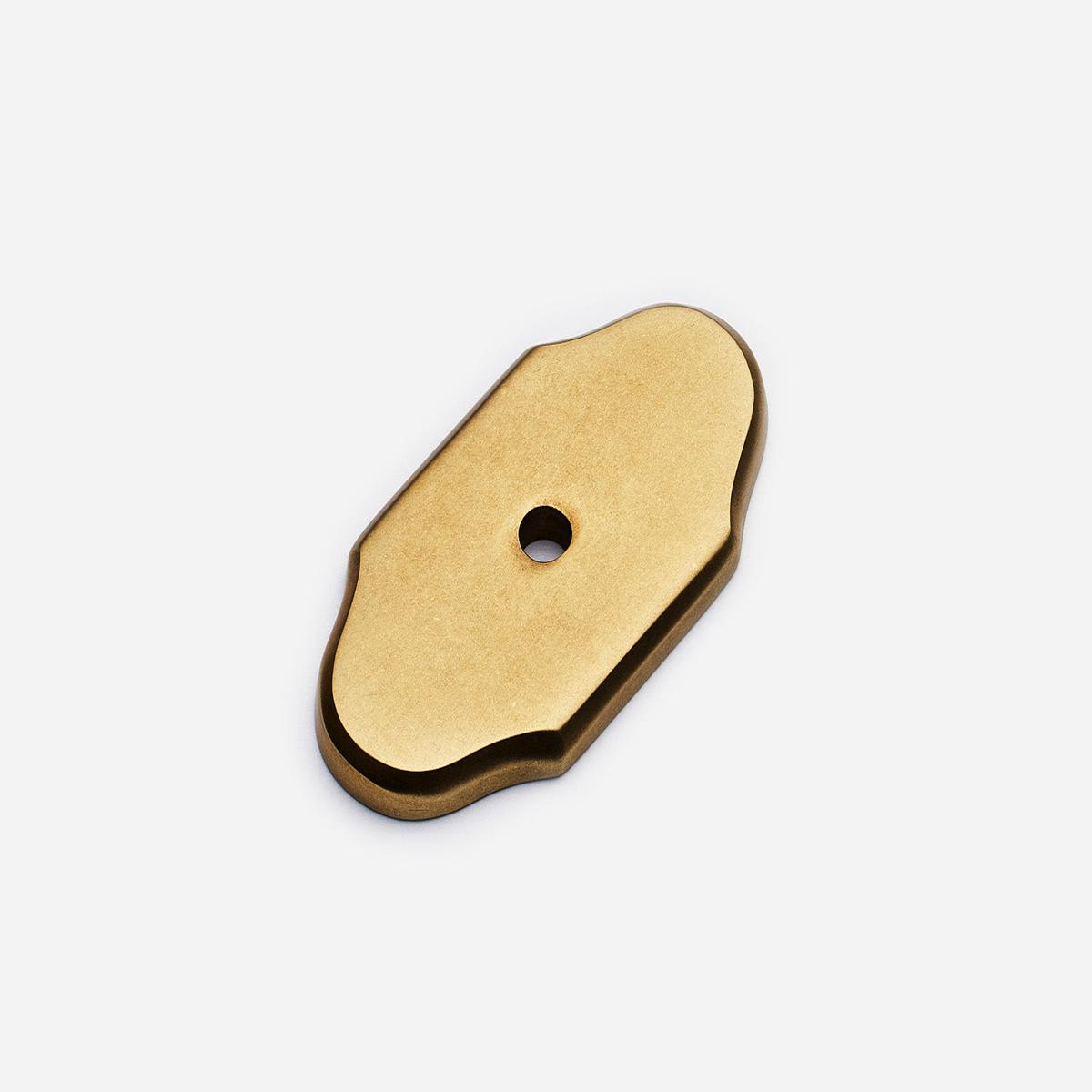 Hampton Backplate, 1"  2" - Aged Brass (Lacquered)